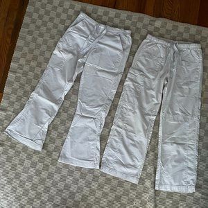Wonderflex Two white scrub pants Size SP